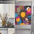 thumbnail image 3 of Yayeee Magnetic Dishwasher Cover for The Front Decoration Home Kitchen Machine Sticker Protector, Futuristic Circles, 3 of 6