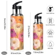 thumbnail image 2 of Yayeee 20oz Insulated Water Bottle Double Wall Stainless Steel with Flip Straw Lid, Abstract Floral, 2 of 7