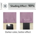 thumbnail image 4 of HOMEMONDE Lavender Curtains 63 Inch Length 2 Panels for Bedroom Set of 2 Window Blackout Curtain with Grommet, 4 of 5