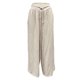 thumbnail image 4 of Pantalones casuales de cintura alta y pierna ancha con elástico para mujer: pantalones plisados, ligeramente acampanados, con bolsillos, tejido de poliéster, tallas S-XL, 4 of 4