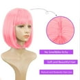 thumbnail image 6 of Short Human Hair Wig For Women Party Decoration 30cm Length, 6 of 6