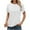White, variant on Women's T Shirt Summer Basic Crew Neck Short Sleeve Trendy Going out Casual Tops Loose Fit Solid Color Tee (XL, White)