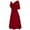 Red, variant on Womens under $10 2026 ! asdoklhq Womens Plus Women formal Wedding Bridesmaid High-waist Party Ball Prom Gown Cocktail Dress