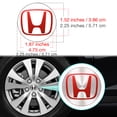 thumbnail image 2 of IPG Compatible with Civic Accord CRV VTEC Si Logo Center Cap Overlay Wheel Tire Decals Inner or Outer Stickers (Center Cap:2.25") (4 Units) (Inner Logo, Pearl Red), 2 of 6