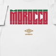thumbnail image 2 of Umbro Men's Morocco Stacked Soccer T Shirt (White, S-XXXL), 2 of 4