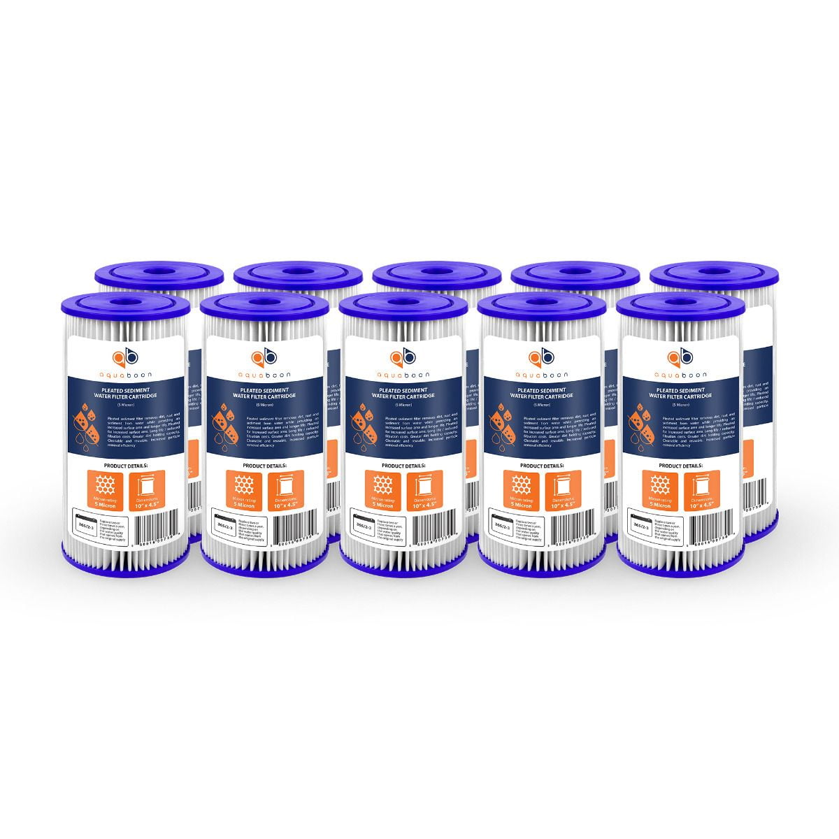 8 Pack 10 BB Whole House Water Filters GAC Carbon & Melt Blown Polypropylene Sediment 4.5 x 10 Whole House Cartridges Compatible with 10 BB Whole Housing Filtration Systems 8 Pack 10 BB Whole House Water Filters GAC Carbon & Melt Blown Polypropylene Sediment 4.5 x 10 Whole House Cartridges Compatible with 10 BB Whole Housing Filtration Systems