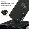 thumbnail image 5 of Allytechgroup Hybrid Case for Samsung Galaxy A16 5G with 360° Rotatable Ring Kickstand, Soft TPU + Rugged PC, Screen Lens Protection Shockproof Anti-Fall Magnetic Car Mount Back Case, Black, 5 of 7