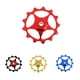 thumbnail image 4 of Bicicleta 13T Bicicleta De Aleación De Aluminio Rodamiento Jockey Rueda Trasera rojo Sharpla Rueda de la polea de la bici, 4 of 8