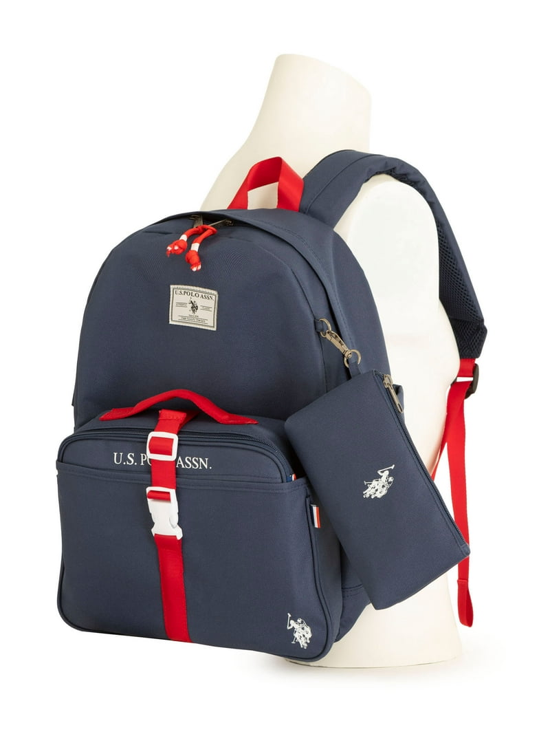 U.S. Polo Assn. Boys Water-Resistant Backpack, Lunch Tote  display picture 2