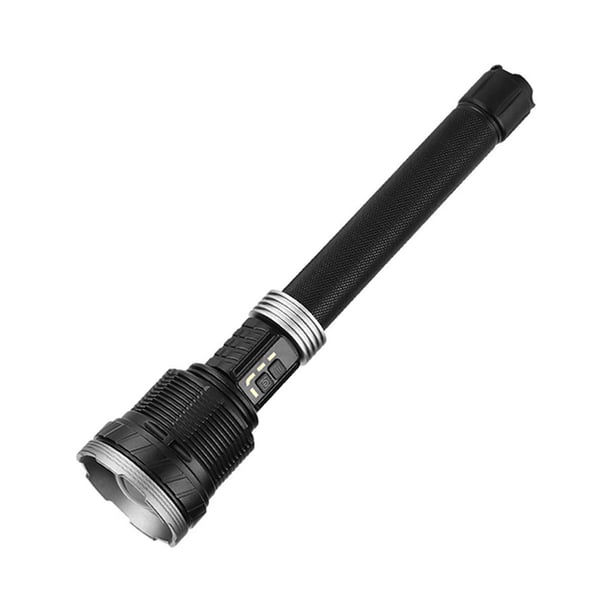 Eigraketly Linterna Lámparas Iluminación XHP360 Super Telescópica Zoomed Linterna recargable de alta potencia Caza Correr Escalada Estufas de camping sin batería Sin batería