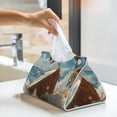 thumbnail image 6 of Cauagu Fresh Coconut Splash for Large Tissue Box Cover Rectangular–Plus Size Rectangle Tissue Box Holder Long Tissue Holder for Bathroom/Car/Office Decor 7.9X4.9X4.9'', 6 of 7