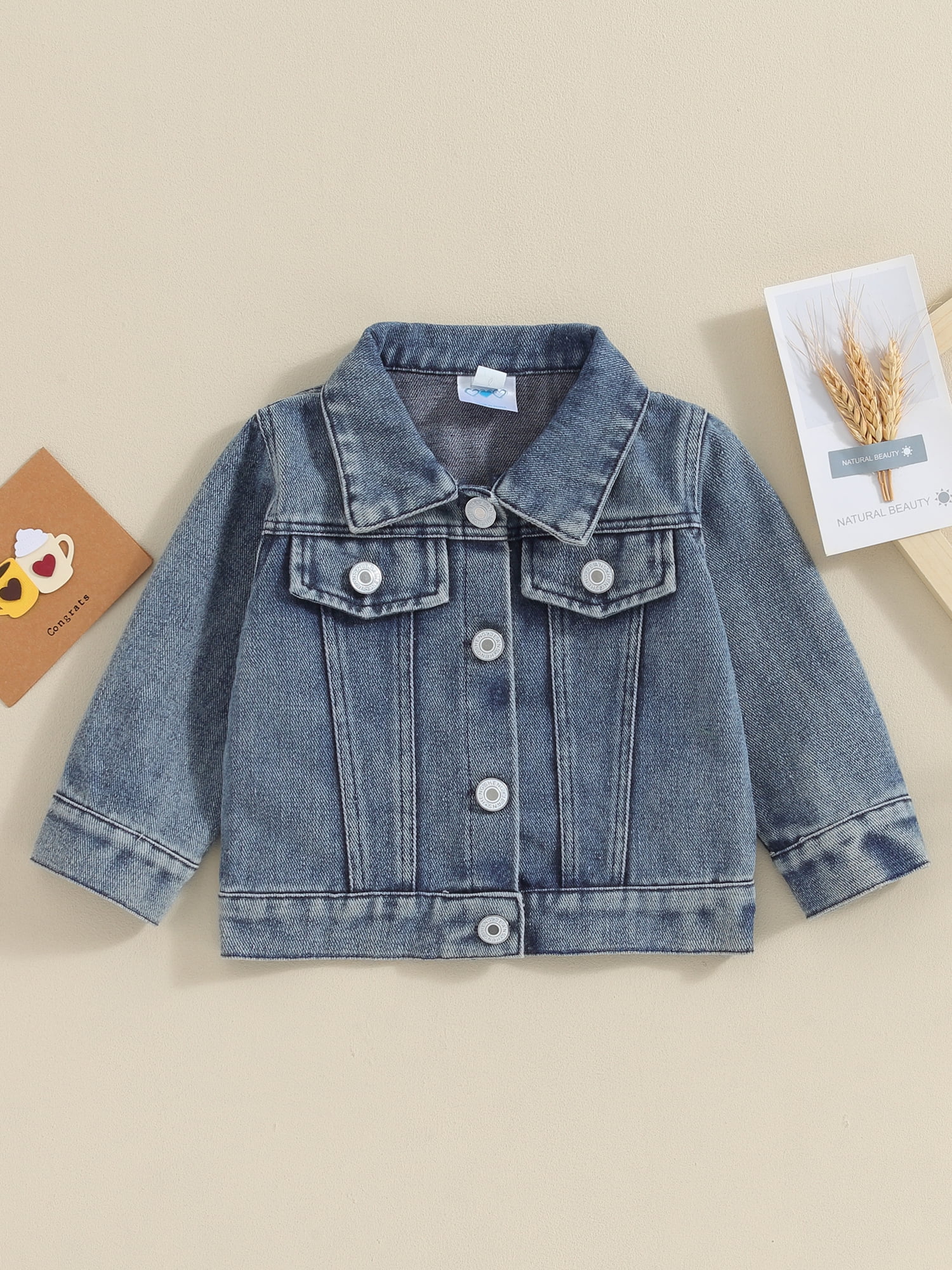 Toddler Baby Boy Denim Jacket Big Lil Bro Matching Set Kids