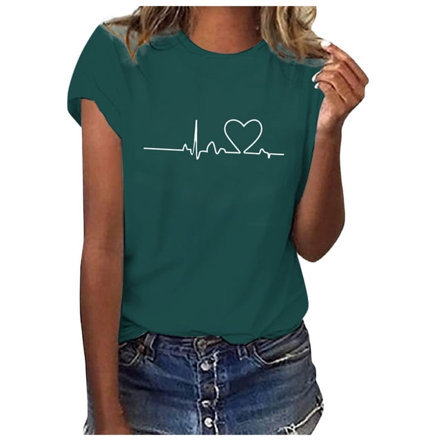 Playera Para Hombre, Camiseta De Manga Corta Holgada Con Cuello Redondo Y Estampado Informal A La Moda Para Niño Y Niña