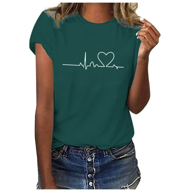 Playera Para Hombre, Camiseta De Manga Corta Holgada Con Cuello Redondo Y Estampado Informal A La Moda Para Niño Y Niña