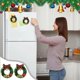 thumbnail image 1 of Mini guirnalda magnética navideña | Decoración festiva para el refrigerador con campanas y estrellas | Pack de 2 coronas de plástico para decorar el hogar y la oficina en Navidad, 1 of 6