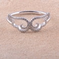 thumbnail image 4 of SilverCloseOut Sterling Silver Women Cz Angle Wings Ring - Size 8, 4 of 6