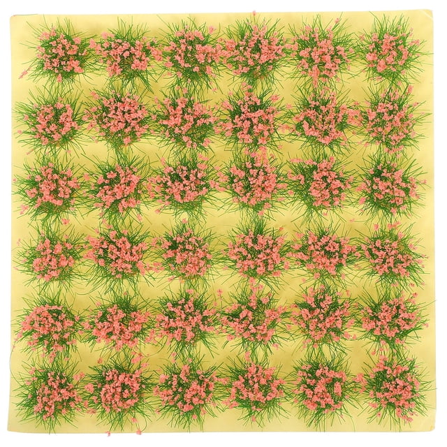 Miangastore Grass Miniatures Plastic 36Pieces Per Sheet 3.9x3.9x0.3in