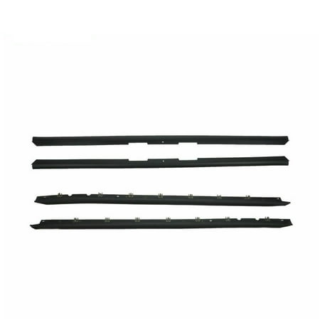

Window Sweep Weatherstrip Felt Seal Kit Set of 4 For 84-89 Chevrolet Corvette