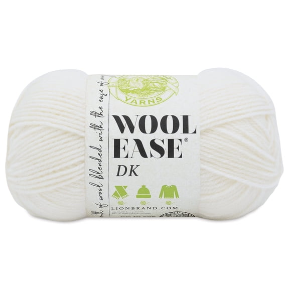 Lion Brand Yarn Wool-Ease DK Yarn - Cream, 232 yds
