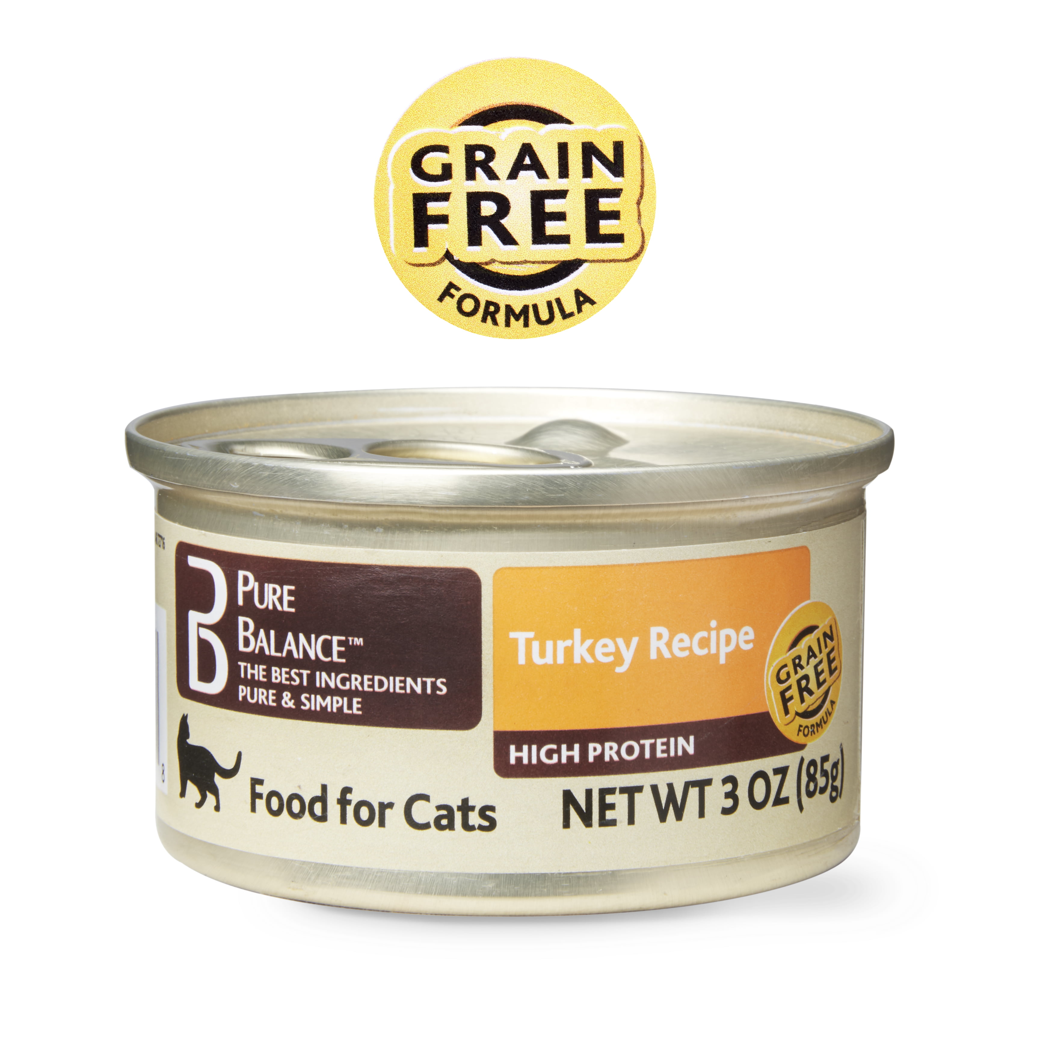 Pure Balance Grain Free Turkey Recipe Wet Cat Food Turkey Recipe 3 Oz Walmart Com Walmart Com