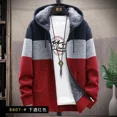 thumbnail image 3 of Cárdigan de punto para hombre, suéter grueso de moda coreana para otoño e invierno, jerséis Harajuku de alta calidad, ropa popular, abrigos, 3 of 5