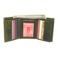 thumbnail image 4 of CAZORO Real Cowhide Leather Wallets for Men RFID Blocking Extra Capacity Classic Trifold Wallet with ID & Card Slots Green, 4 of 8