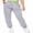 Grey, variant on Ladies Casual Trousers, Monochrome Long Breathable Sweat Absorbent Hip-Hop Dance Sports Pants