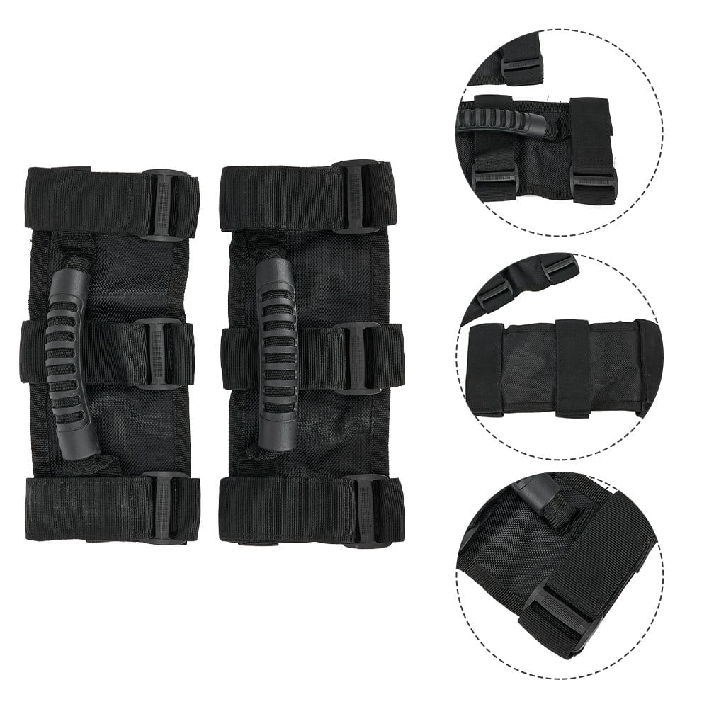 Handles Car Handles Black ABS Car Accessories Car Handles For Jeep Wrangler YJ TJ JK JL Roll Bar Grab Handles Brand New
