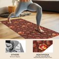 thumbnail image 4 of 74x26 Inch Yoga Towel, Sweat Absorbent Non-Slip Mat for Hot Yoga, Pilates & Fitness,Heart Chocolate Gift Box Dark Romantic Repeat, 4 of 5