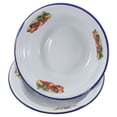 thumbnail image 4 of FOMIYES Set of 2 White Enameled Large Capacity Basins, 6.3 x 4.1 x 2.0 Inch Bowls for Kitchen and Household Use, 4 of 8