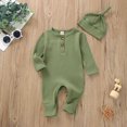 thumbnail image 4 of Nouveau-né Bébé Garçon Fille Rompers Combinaison Combinaison Combinaison Tenue de Jeu avec Chapeau, 4 of 6