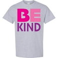 thumbnail image 3 of Inktastic Be Kind Logo in Pink and Purple T-Shirt, 3 of 5
