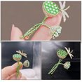 thumbnail image 3 of Miangastore Broche en Alliage Vert 1Ensemble 2.1X1.2In, 3 of 7