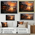 thumbnail image 4 of Designart "Aarti at Sunset in Hinduism III" Spiritual Floater Framed Wall Art Living Room, 4 of 7