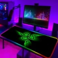 thumbnail image 2 of Alfombrilla de ratón Razer RGB grande para juegos de Anime, alfombrilla LED para ratón, accesorios para jugadores, alfombrilla de escritorio para PC con mesa LOL retroiluminada LIUWENJING unisex, 2 of 2