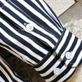 thumbnail image 6 of Shirts For Men Trend Striped Long Sleeve Button Down Lapel Plus Size Blouse Casual Loose Fall Tops Black XXXXL, 6 of 9