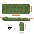 thumbnail image 4 of Almohadilla para dormir para acampar conbomba de almohada empotrada en colchón de aire de campamento impermeable para dormir para dormir para dormir para mochileros, 4 of 7