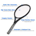 thumbnail image 4 of POWERTI Carbon Fiber Tennis Racket PD100 - Size 3 Grip (4 3/8") with 100 sq in Head, 16x19 String Pattern, 60 lbs Tension, Lightweight Frame (316.2 - 331.5 g), 4 of 6