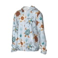 thumbnail image 2 of Fotbe Sea Turtle Men's Women's UPF 50+ Sun Protection Jacket Hooded Cooling Shirt with Pockets Hiking Outdoor Performance-Large, 2 of 9