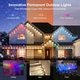 thumbnail image 5 of SuperRGB Permanent Outdoor Lights 50FT, Smart RGBIC Eave Lights, Multiple Scene Modes for Outdoor Decor, IP67 Waterproof for House Roof, Christmas, Holiday, Daily & Pool Party Decor, 5 of 11