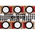thumbnail image 5 of Combo Set 7" White Dessert Plates and 10" inch Round Black Plastic Plates, Disposable China Like Party Plate, Heavy Duty Dinner Charger Plate, Salad, Wedding, Tableware, Tablesetting, Catering (54), 5 of 5