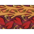 thumbnail image 1 of Ahgly Company Tapis d'Intérieur Lavables en Machine, Rectangle, Zone de Transition Orange, 4' x 6', 1 of 7