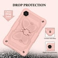 thumbnail image 3 of for Samsung Galaxy Tab A9 8.7" (2023) SM-X110/X115 Kids Case with 3D Butterfly Stand & Pencil Holder, Tablet Case with Adjustable Shoulder Strap, Anti-Scratch Shockproof Protective Cover, Pink, 3 of 5