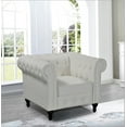 thumbnail image 2 of Oriskany Chesterfield Faux Leather Chair, 2 of 5