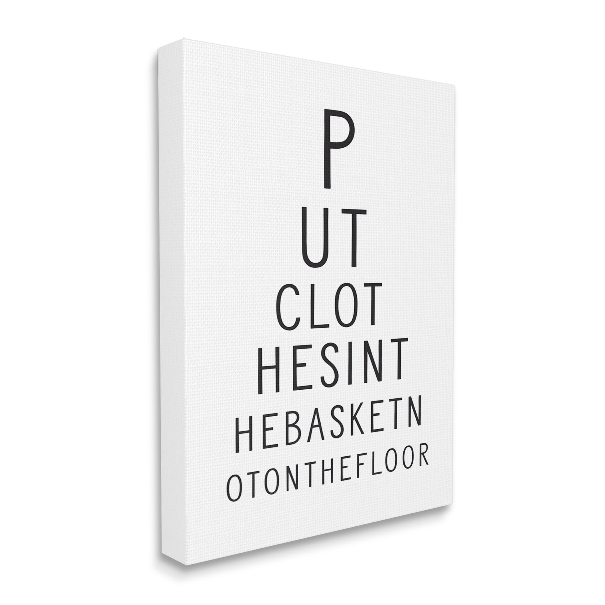 Stupell Industries Minimal Laundry Humor Typography Painting Gallery Wrapped Canvas Print Wall Art, 24 x 30