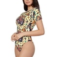 thumbnail image 3 of Picia Fashion Hippie Girl Womens One Piece Swimsuits Modest Tummy Control Bathing Suits Lace Up Slimming Swim Suit-Small, 3 of 9