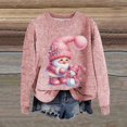 thumbnail image 3 of Zhanying Tenues de Travail pour Femmes Bureau Coupe Classique Mode Hivernale Mode des Fêtes Chandail Rouge à Col Rond pour Femmes Christmas Sweater, 3 of 5