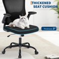 thumbnail image 3 of BeesClover Office Desk Chair with High Back Mesh, Adjustable Headrest and Lumbar Support, Flip-Up Armrests – Rolling Computer Chair for Home Office, Study, 3 of 8