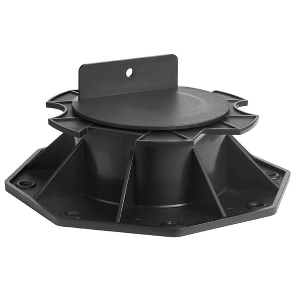 KFFKFF Adjustable Deck Blocks 12 PCS, 2000 lbs / 907.18 kg Load Capacity, Plastic Pedestal Paver for Deck Support, Height Range 2.36 - 5.31 inch / 60 - 135 mm, Suitable for Wood, Concrete