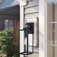 thumbnail image 2 of 18" Matte Black Outdoor Light Fixture Wall Mount Porch Lighting for House, Exterior, Hallway, Doorway, 2 of 9